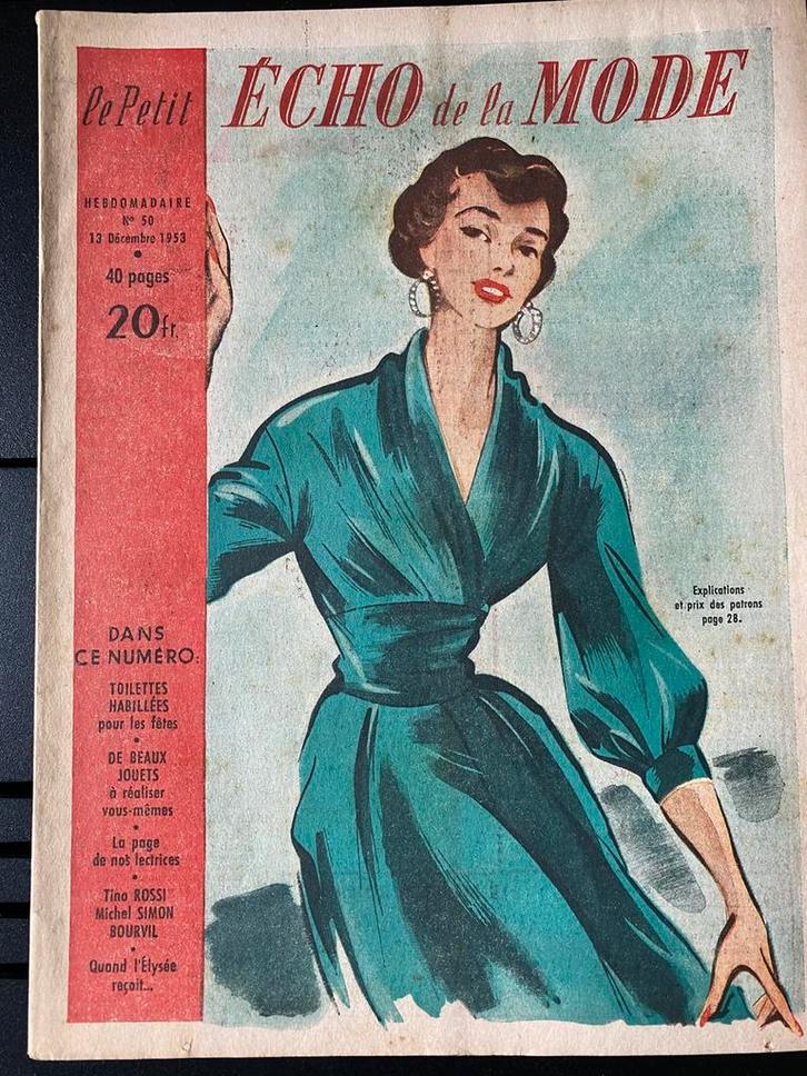 Frans modetijdschrift 50 Le Petit Echo la Mode oud modeblad, Verzamelen, Tijdschriften, Kranten en Knipsels, Tijdschrift, Ophalen of Verzenden