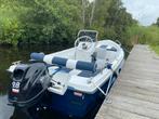 z.g.an. consoleboot 4.20 compleet met 9.8 pk motor, trailer, Watersport en Boten, Motorboten en Motorjachten, Ophalen, 50 pk of meer