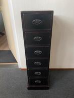 Oosterse antieke ladenkast (chinees), Ophalen, Minder dan 50 cm, Gebruikt, 5 laden of meer