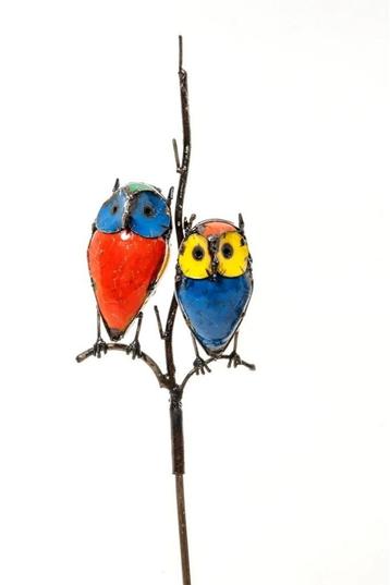 UILTJES OP STEKER - STREET ART - FAIRTRADE - HANDGEMAAKT beschikbaar voor biedingen