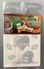 Vintage M&M Miss Green Tattoos,OVP, sealed, 1990, Verzenden, Nieuw, Gebruiksvoorwerp