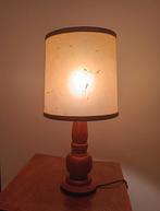 Vintage staande lamp met voet uit hout - 41cm, vintage, Ophalen of Verzenden, Huis en Inrichting