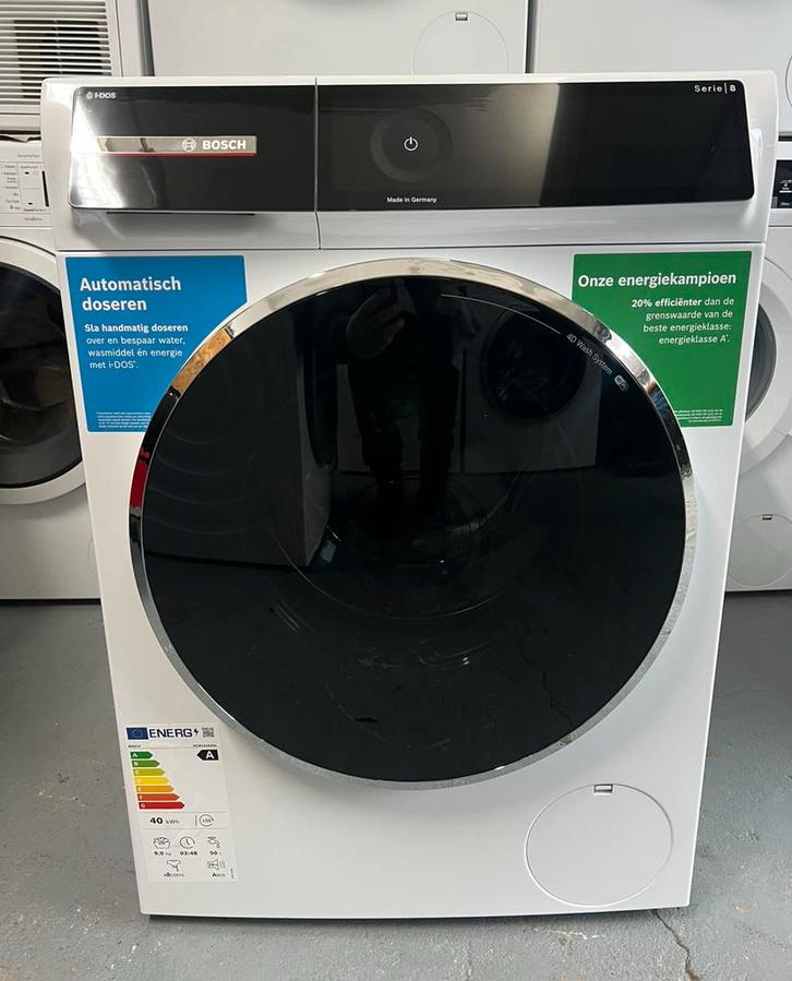 Bosch Serie 8 wasmachine 9KG WiFi & i-Dos 2024, Witgoed en Apparatuur, Wasmachines, Zo goed als nieuw, Voorlader, 8 tot 10 kg