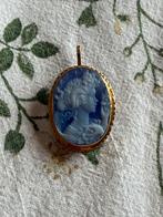 Vintage Gouden Camee Hanger, Ophalen of Verzenden, Goud, Hanger