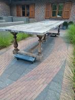 Prachtige massief houten kloostertafel, Ophalen, Zo goed als nieuw, Rechthoekig, Hout