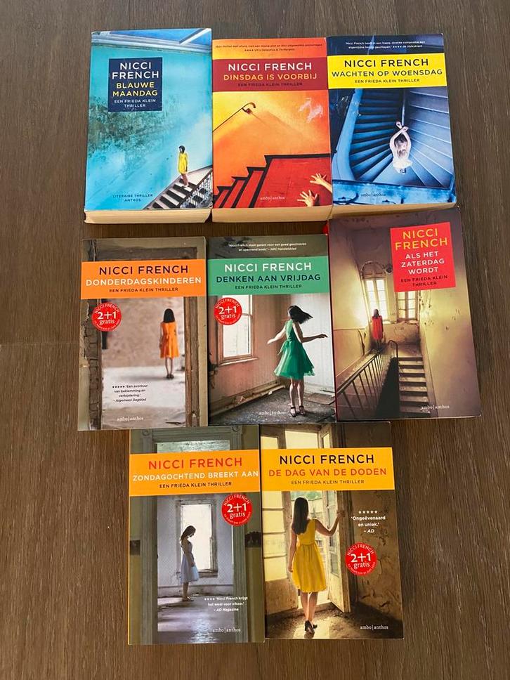 8-delige boekenserie van Nicci French, Boeken, Partijen en Verzamelingen, Zo goed als nieuw, Overige, Ophalen of Verzenden