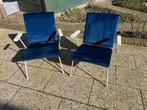 Gispen Rietveld fauteuil 1407 2x plus stof voor 1 fauteuil., Huis en Inrichting, Fauteuils, Ophalen, Gebruikt, Metaal, Midcentury modern