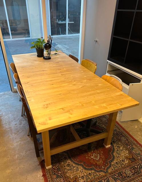 Ikea Norden uitschuiftafel, Huis en Inrichting, Tafels | Eettafels, Gebruikt, 50 tot 100 cm, 200 cm of meer, Vijf personen of meer