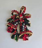 Broche kerstklokken, Sieraden, Tassen en Uiterlijk, Broches, Overige materialen, Onbekend, Nieuw, Ophalen of Verzenden
