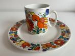Set Villeroy & Boch Acapulco Bord en Mok Gele Vogel 70’s, Overige typen, Ophalen of Verzenden, Zo goed als nieuw, Overige stijlen