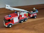 Lego City 7239 Brandweerwagen met aanhanger, Ophalen, Gebruikt, Complete set, Lego