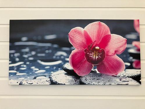 Schilderij orchidee canvas, Huis en Inrichting, Woonaccessoires | Schilderijen, Tekeningen en Foto's, Nieuw, Print, Minder dan 50 cm