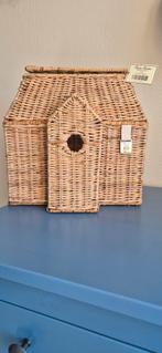 Riviera maison rieten vogelhuis mand., Ophalen of Verzenden, Zo goed als nieuw, Rond, Riet