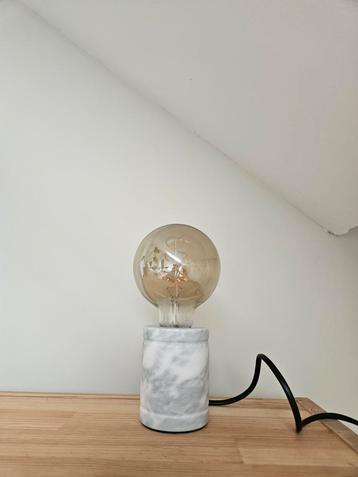 Tafellampje Marmerlook incl. Lichtbron beschikbaar voor biedingen