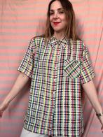 Vintage blouse / shirt - Jaren 90 - geruit - 40/L, Kleding | Dames, Blouses en Tunieken, Maat 38/40 (M), Ophalen of Verzenden