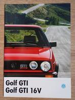 VW Golf GTi / GTi 16V brochure uit 1986, Boeken, Ophalen of Verzenden, Zo goed als nieuw, Volkswagen
