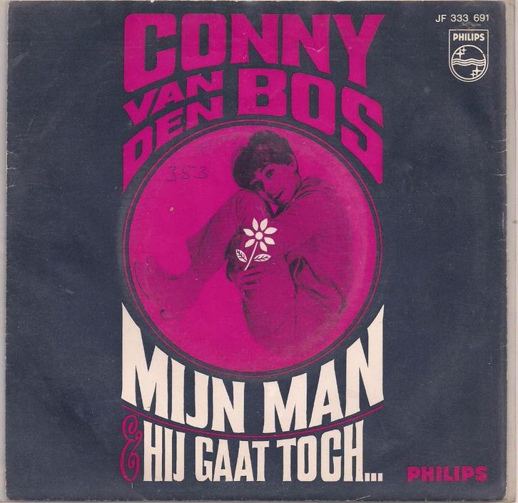 Conny van den Bos- Mijn Man, Cd's en Dvd's, Vinyl | Nederlandstalig, Gebruikt, Levenslied of Smartlap, Overige formaten, Verzenden