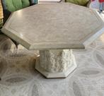 Marmerlook eettafel 130 rond, Huis en Inrichting, Tafels | Eettafels, Ophalen, Overige materialen, Rond, Zo goed als nieuw