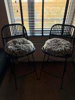 Rotan Bar Stools, Set of 2, Huis en Inrichting, Barkrukken, Ophalen, Zo goed als nieuw