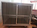 Mooi wit aluminium hondenhok voor binnen, Dieren en Toebehoren, Hondenhokken, Ophalen, Zo goed als nieuw, 110 cm of meer