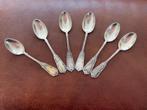 romantische antieke zilveren lepeltjes Delheid Frères, Antiek en Kunst, Antiek | Goud en Zilver, Ophalen of Verzenden, Zilver