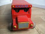 houten schoolbus, Kinderen en Baby's, Ophalen of Verzenden, Gebruikt, Rij- of Hobbelspeelgoed