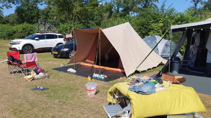Randstand Otter stormtent vierpersoons NOSTALGIE EN UNIEK, Caravans en Kamperen, Tenten, tot en met 4, Zo goed als nieuw, Ophalen
