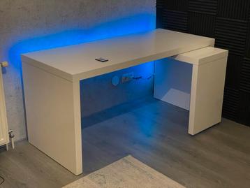 Ikea Malm Bureau - Wit - afbeelding 2