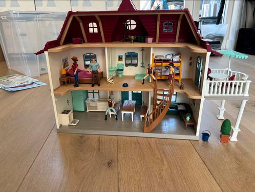 Schleich landhuis met veel inrichting, Verzamelen, Speelgoed, Gebruikt, Ophalen of Verzenden