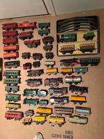 Grote partij blikken treinen met rails, spoor 0, Gebruikt, Gelijkstroom of Wisselstroom, Overige typen, Ophalen