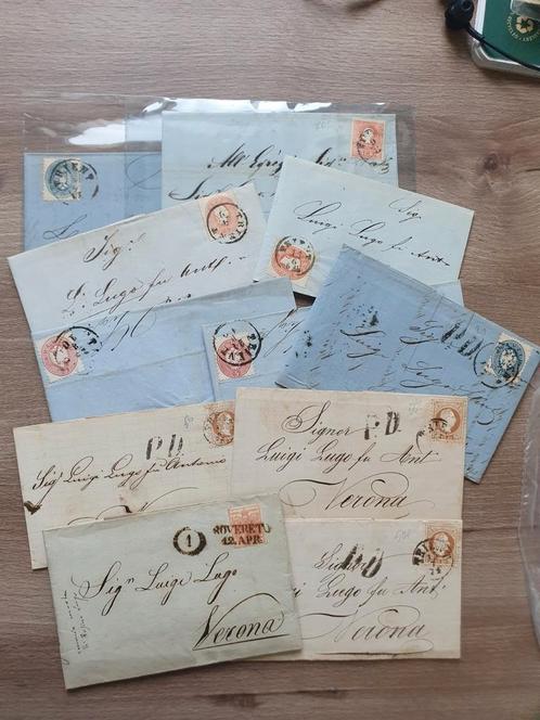 Lot van 36 brieven Europese landen 1840 t/m 1880, Postzegels en Munten, Postzegels | Volle albums en Verzamelingen, Buitenland