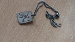 Een prachtige silvere hanger met Sporman  2 x 1,5 cm ketting, Ophalen of Verzenden, Nieuw, Zilver, Zilver