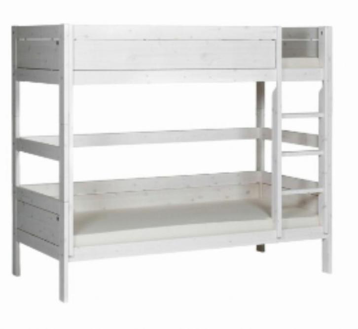 Lifetime Stapelbed Whitewash compleet opbouwset + 2 bedden, Huis en Inrichting, Slaapkamer | Stapelbedden en Hoogslapers, Gebruikt