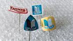 4 verschillende auto speldjes triumph, Verzamelen, Speldjes, Pins en Buttons, Ophalen of Verzenden, Zo goed als nieuw, Transport