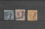 Nederland 1852, NVPH 1 t/m 3, Gestempeld., Verzenden, T/m 1940, Gestempeld