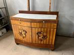 Antiek dressoir met marqueterie en marmer blad, Ophalen