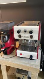 Gaggia 1 groep espressomachine 2e hands + molen, Gebruikt, Espresso apparaat, Koffiebonen, Gaggia
