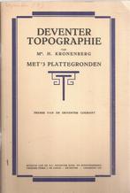 Kronenberg, Mr. H.- Deventer Topographie met 3 plattegronden, Ophalen of Verzenden, Gelezen