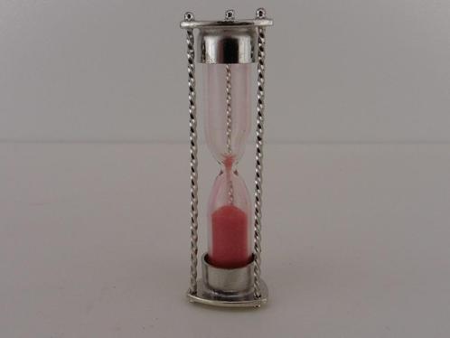 Zilveren miniatuur Zandloper                            Z116, Antiek en Kunst, Antiek | Goud en Zilver, Zilver, Ophalen of Verzenden