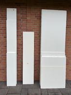 Diverse gebruikte witte meubelpanelen 18mm, Doe-het-zelf en Verbouw, Platen en Panelen, Ophalen, Gebruikt, Overige materialen
