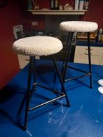 Twee vintage retro krukken, Verzamelen, Ophalen of Verzenden, Huis en Inrichting