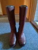 Kalfsleren laarzen maat 41,5 kuitomvang 40 cm, Ophalen of Verzenden, Zo goed als nieuw, Bruin, Hoge laarzen