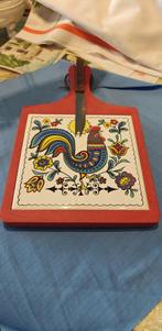 kaasplank met tegel en kaasmes, Ophalen of Verzenden, Gebruikt