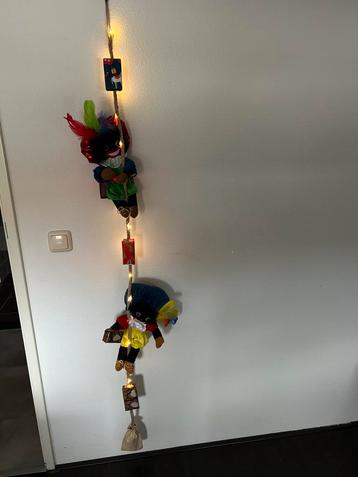 Zwarte pieten in touw, MET Verlichting‼️ beschikbaar voor biedingen