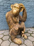 Chimpansee 120 cm bronze kleur, Verzamelen, Beelden en Beeldjes, Nieuw, Dier, Ophalen