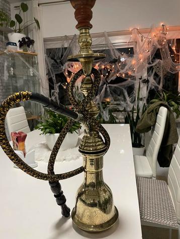 Handgemaakt bronzen waterpijp met Egyptische gravures»350€ beschikbaar voor biedingen