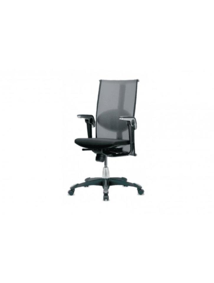 HAG Inspiration 9221 bureaustoel – Refurbished – Zwart/Mesh, Huis en Inrichting, Bureaustoelen, Zo goed als nieuw, Bureaustoel