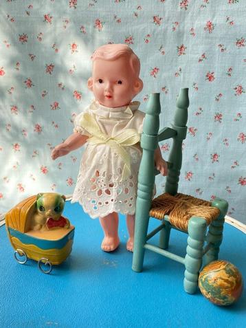 Vintage klein popje Fifties pop Japan 1950, H15 beschikbaar voor biedingen