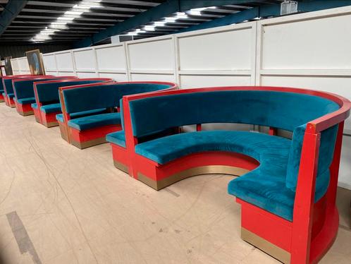 6 stijlvolle halfronde banken, Huis en Inrichting, Banken | Bankstellen, Gebruikt, Ophalen of Verzenden