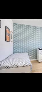 Brimnes Ikea bedbank uitschuifbaar (GERESERVEERD), Ophalen, Eenpersoons, Wit, 80 cm